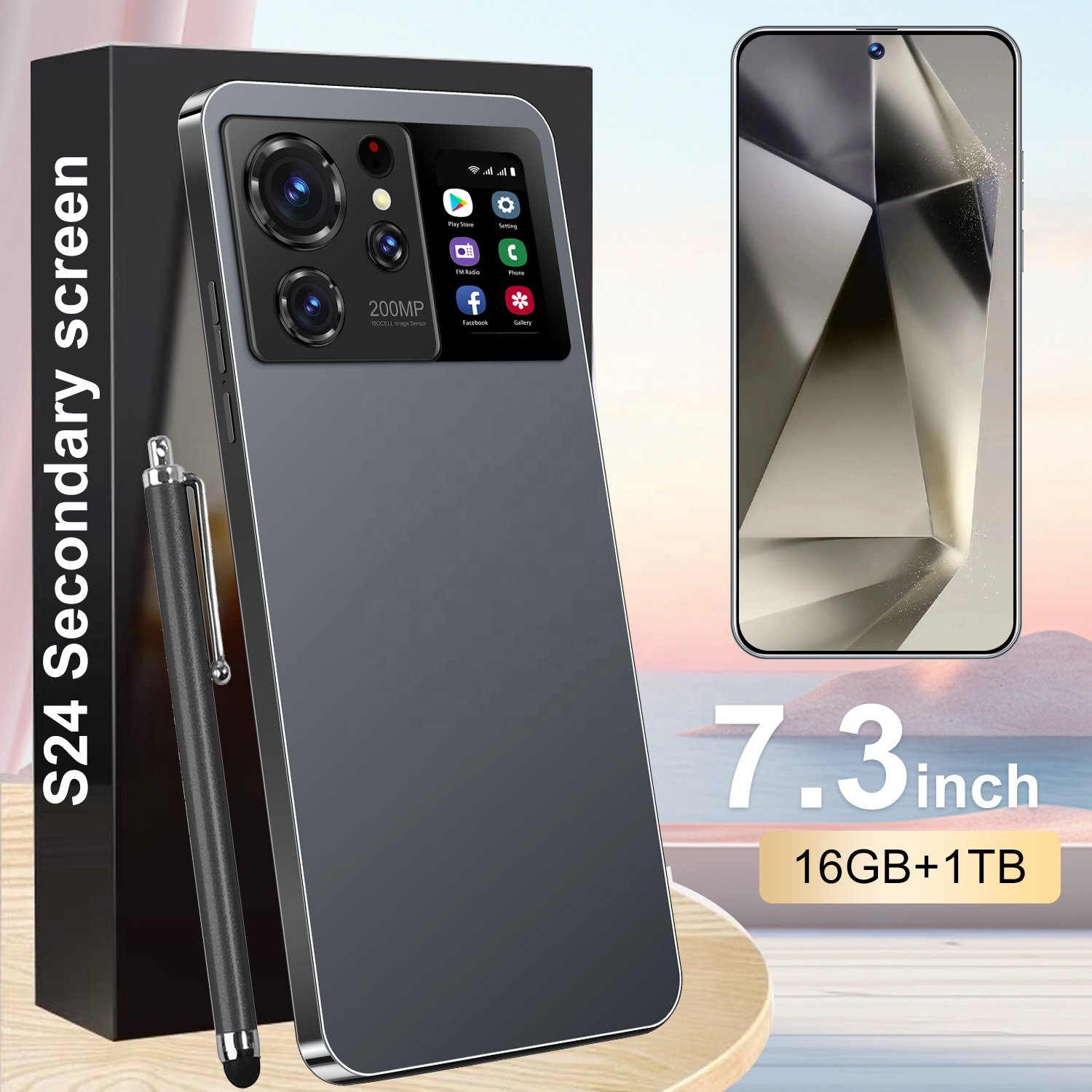 S24 Ultra Smartphone 4G&5G 6.7 inch Unlocked Unlock 16GB+1TB Mobile Phones Android 13 72+108MP Cellphone